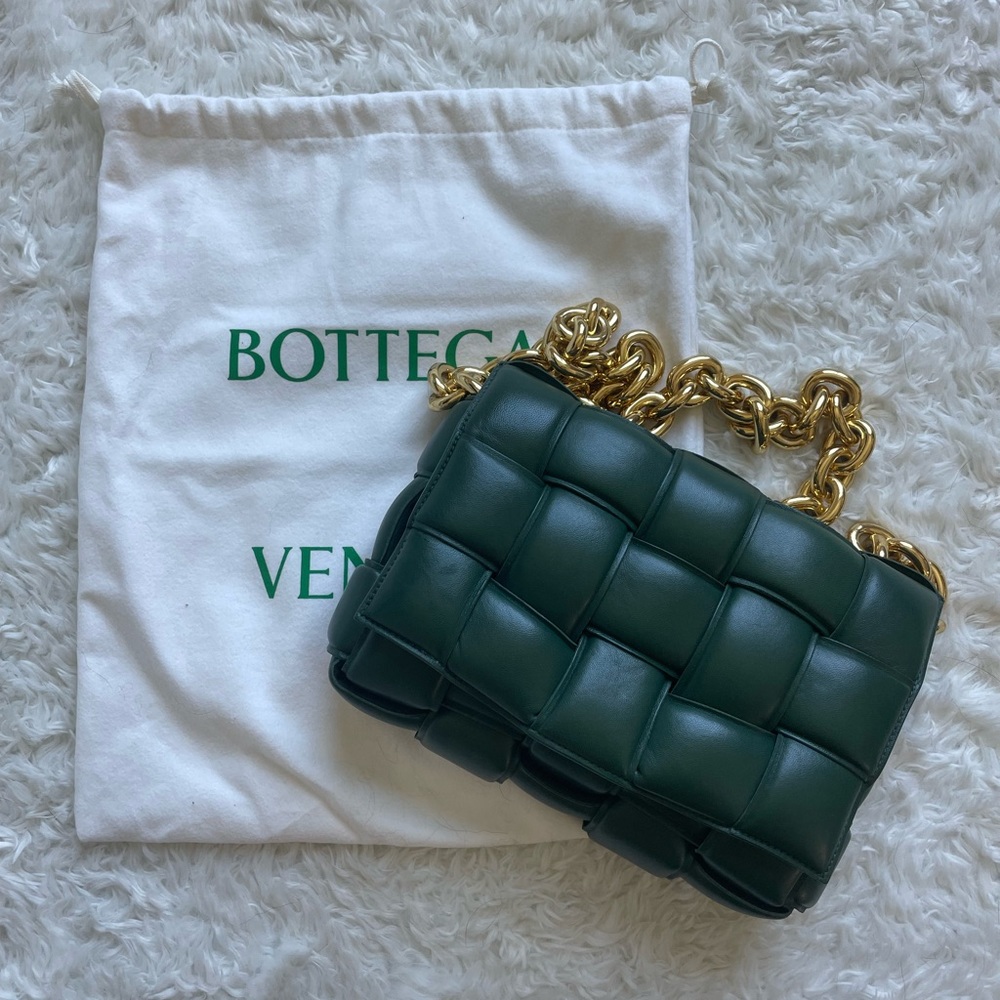 BOTTEGA VENETA - Chain cassette in forest green
